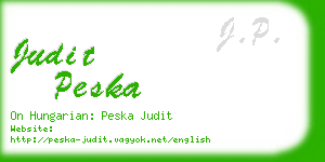 judit peska business card